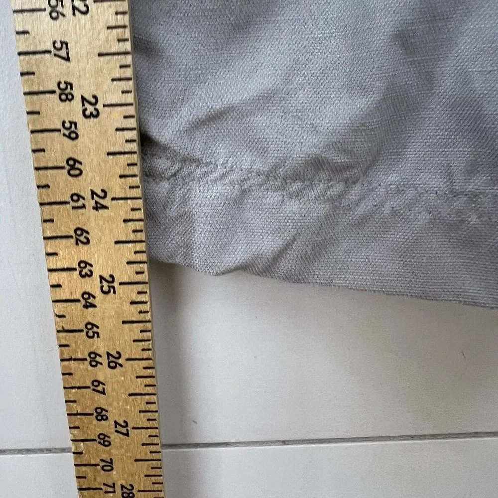 Wilfred 4‎ Jallade Gray Linen Trousers Pants Tie Waist Crop Belted